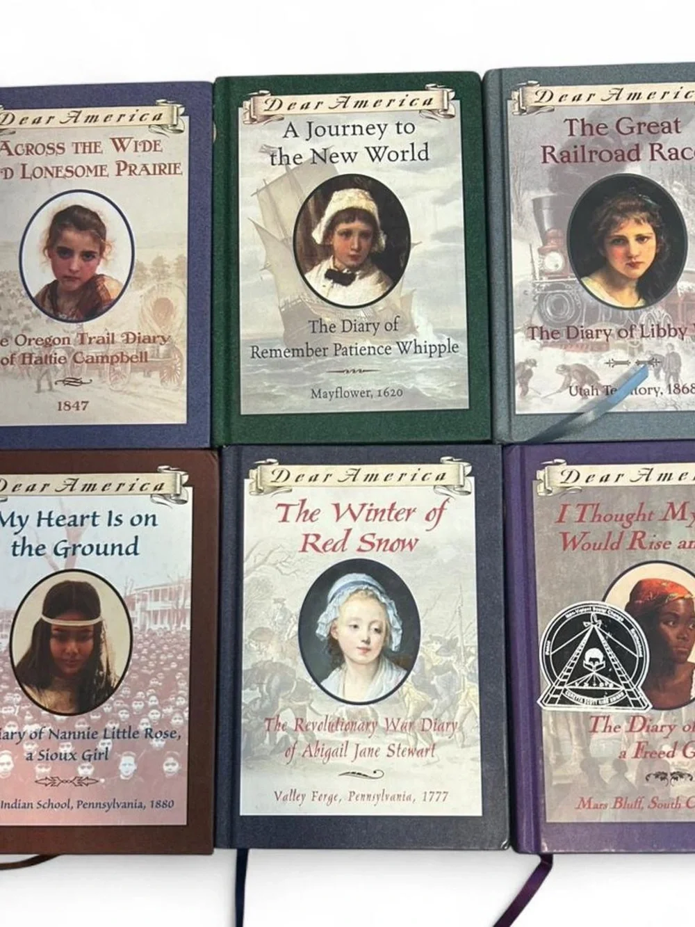 Lot of 7 Vintage Dear America & The Royal Diaries Hardcover Books Scholastic